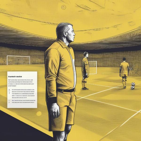 Soccer Coach Considering Yellow Card Strategy
