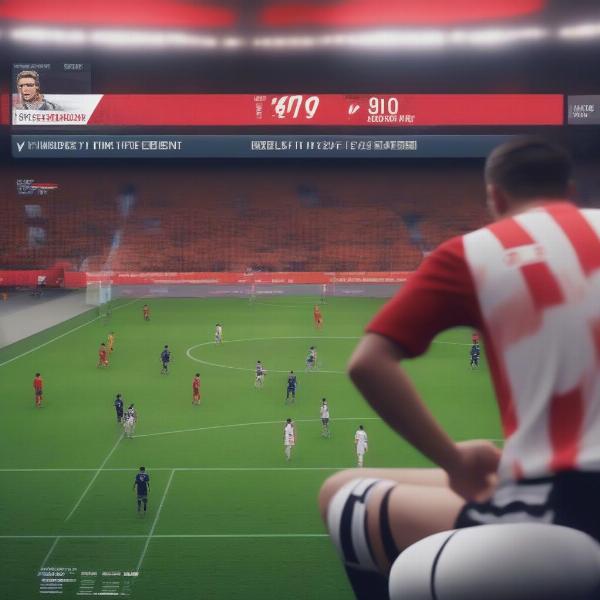 Television Broadcast of Soccer Game with Pre-Game Analysis