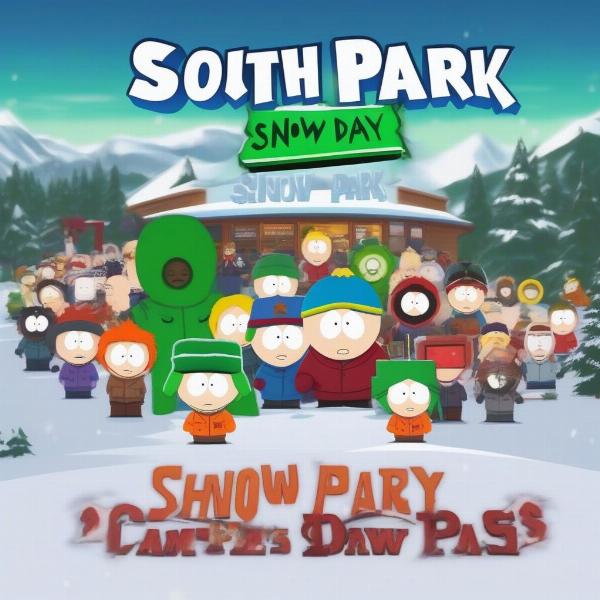 South Park Snow Day Game Pass Announcement Mockup