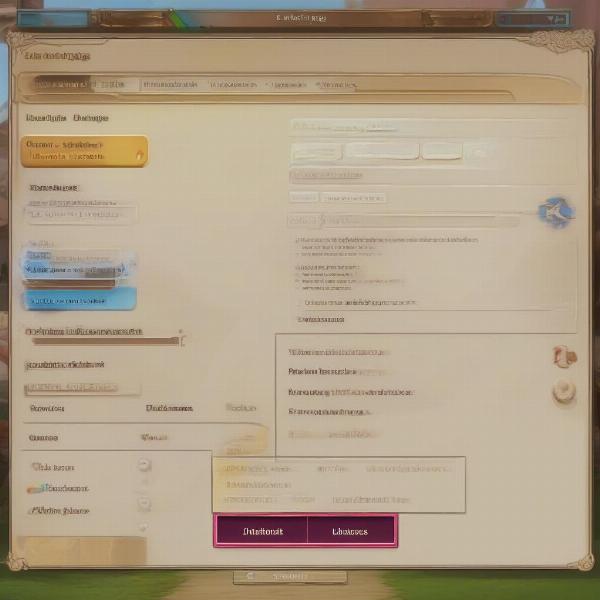Navigating a Spanish Language Game Menu