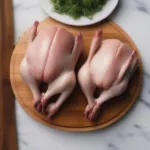 Splitting a Cornish Game Hen with Kitchen Shears