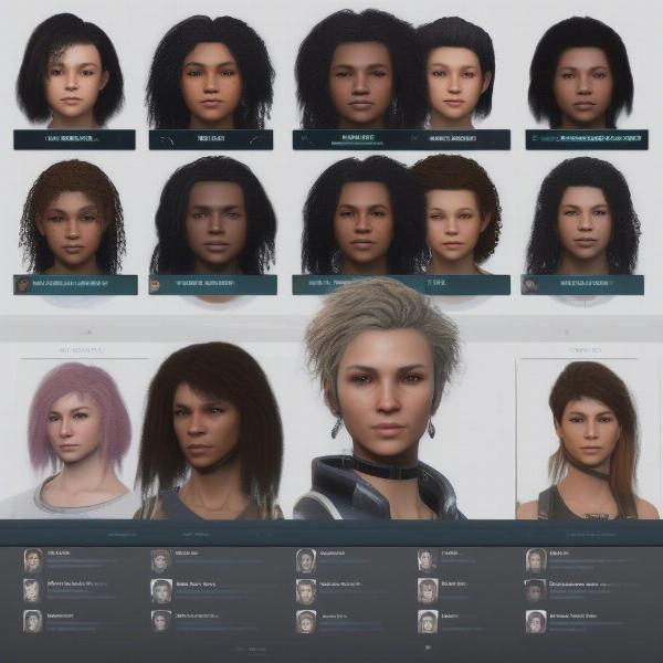 Starfield Xbox Character Customization Screen
