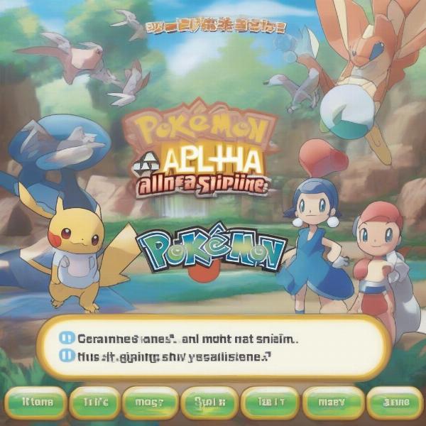 Starting a New Game in Pokemon Alpha Sapphire: Title Screen and Character Customization