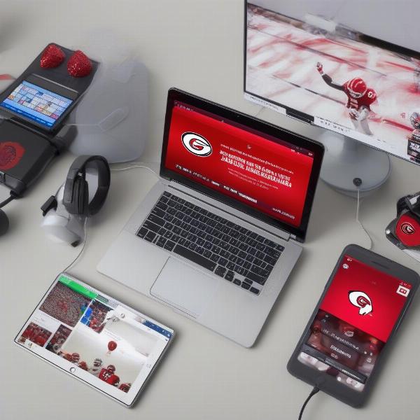 Following the UGA Game with Various Devices