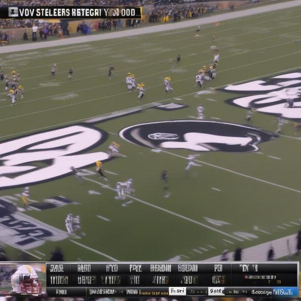 Steelers Game Live Broadcast Showing Possession