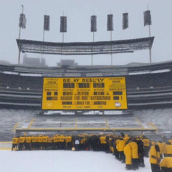 Steelers Game Delay: Heavy Snowfall Causes Postponement