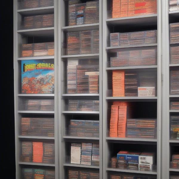 Storing NES Games in Protective Cases