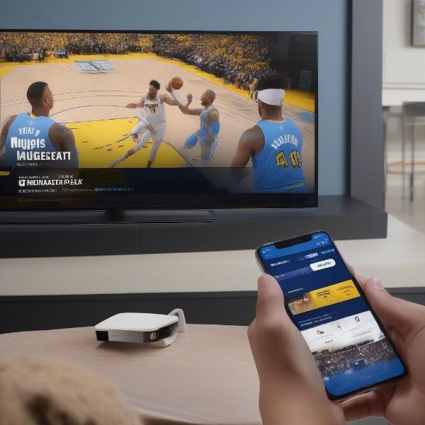 Stream Nuggets Game on Smart TV and Phone