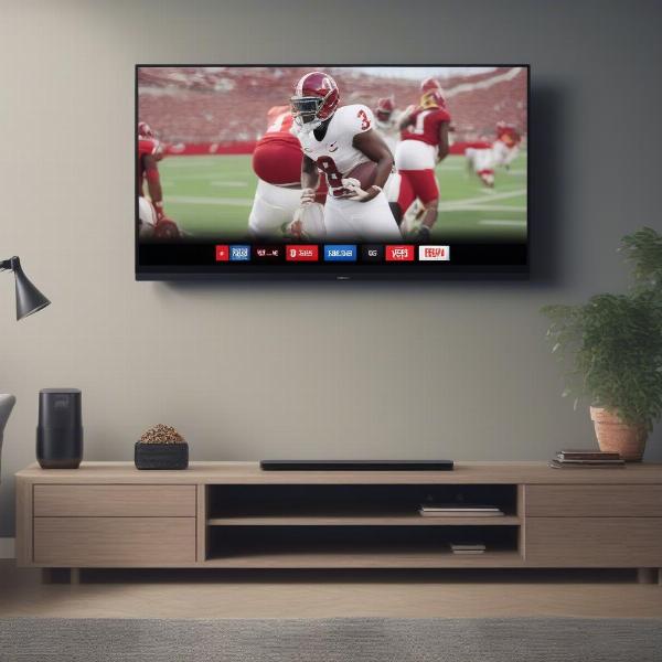 Streaming Alabama Football Game on Smart TV