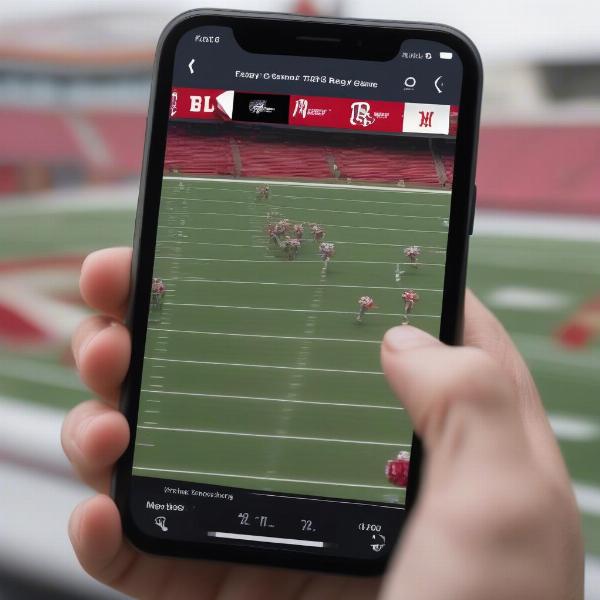 Streaming the Wisconsin Badgers Football Game on a Mobile Device