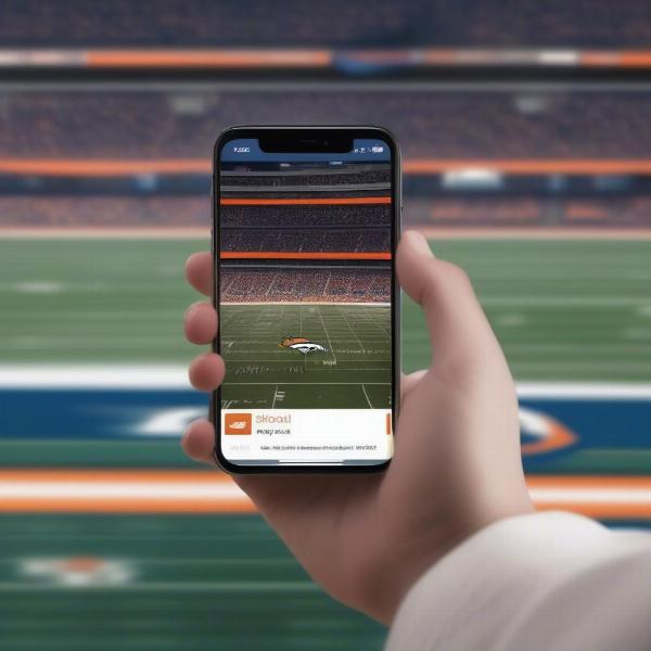 Streaming Broncos Game on Mobile Phone