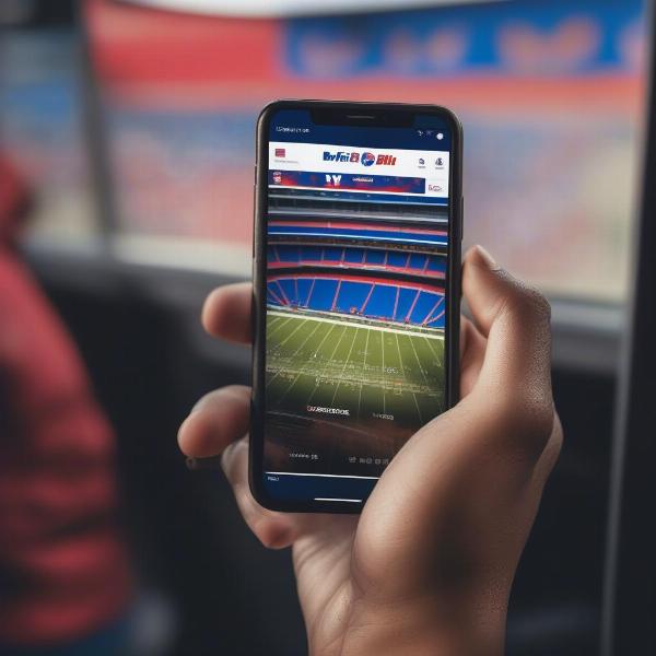 Streaming Buffalo Bills Game on Mobile Phone