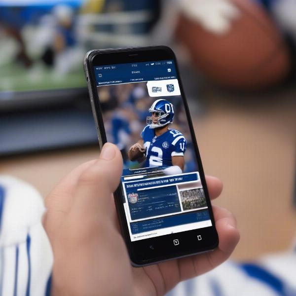 Streaming Indianapolis Colts Game on Mobile Phone