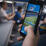 Streaming Detroit Lions Game on Mobile Device