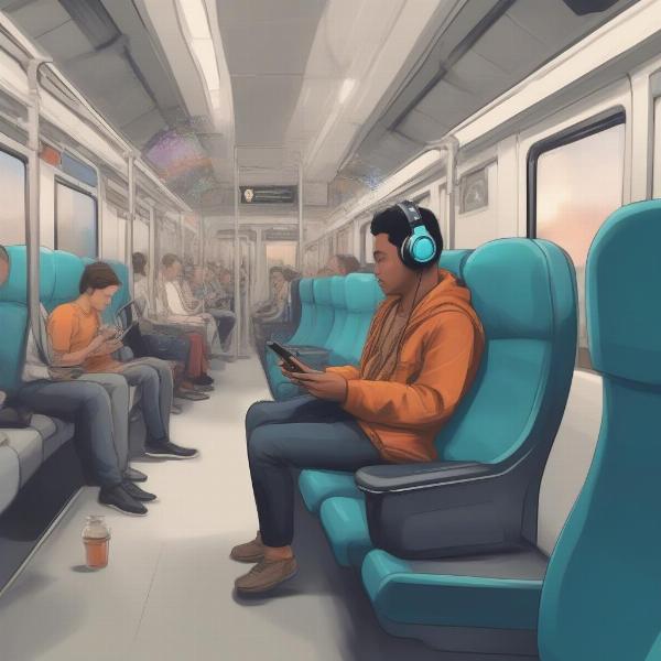 Streaming Dolphins Game on Phone While Commuting