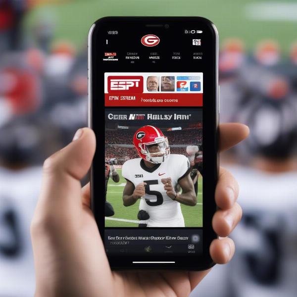 Streaming Georgia Football on a Mobile Device with Various Streaming Apps