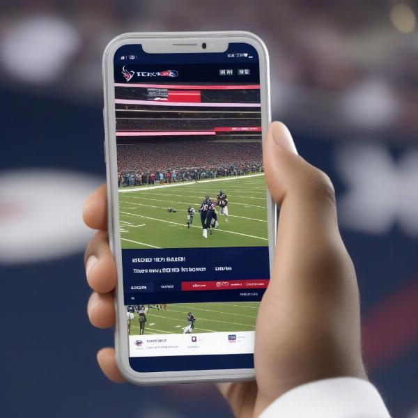Streaming the Houston Texans Game on Mobile