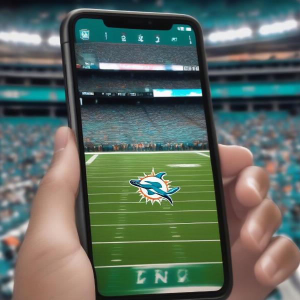 Streaming Miami Dolphins Game on Mobile