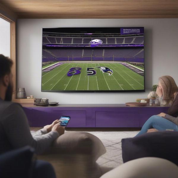 Streaming Ravens Game on Smart TV