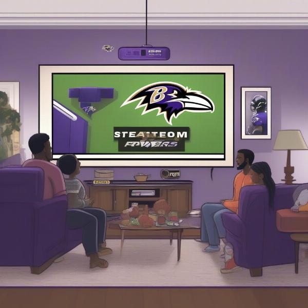 Streaming Ravens Game on Smart TV