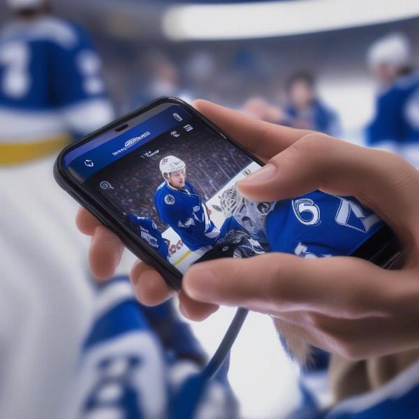 Streaming Tampa Bay Lightning Game on Mobile