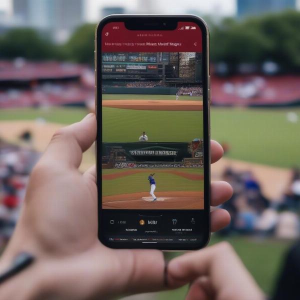 Streaming Texas Rangers Game on Smartphone