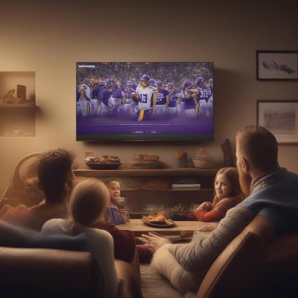 Streaming Vikings Game on a Smart TV