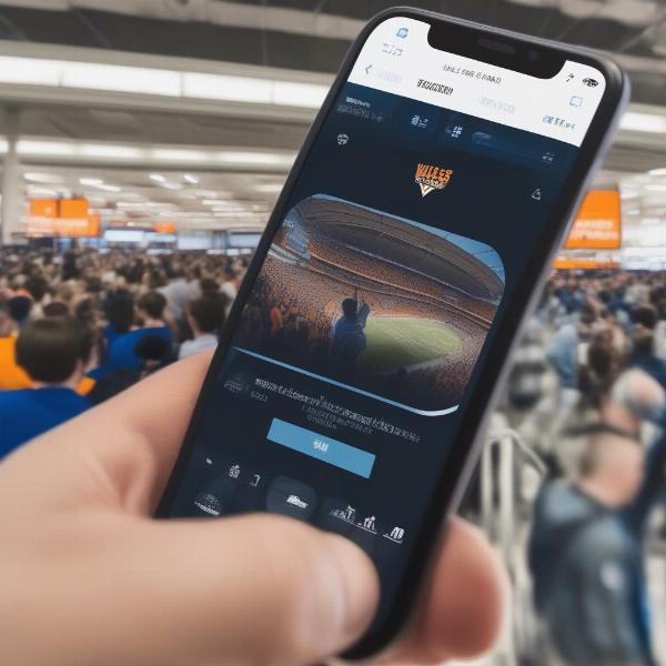 Streaming Vols Game on Mobile Device
