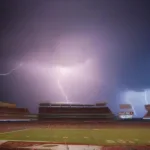 Lightning Delay at a Tampa Bay Game