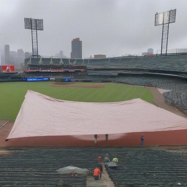 Rain Delay at a Tampa Bay Game