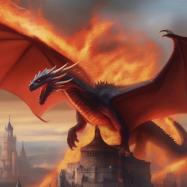 Targaryen Dragons Embodying Fire and Blood