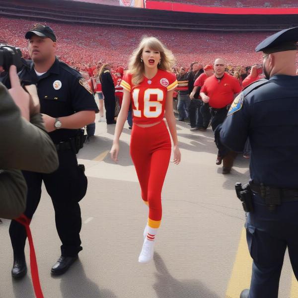 Taylor Swift Arriving at a Kansas City Chiefs Game