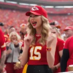 Taylor Swift in a Private Suite at the Chiefs Game