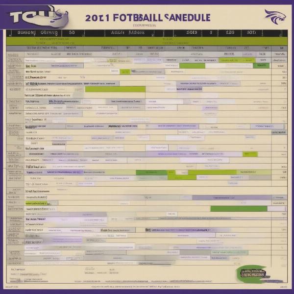 TCU Football Upcoming Game Schedule