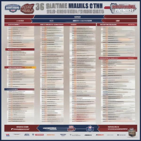 College Football Broadcast Schedule