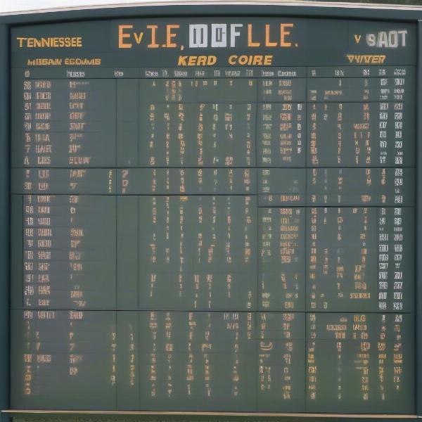Tennessee-Florida Baseball Game Final Scoreboard
