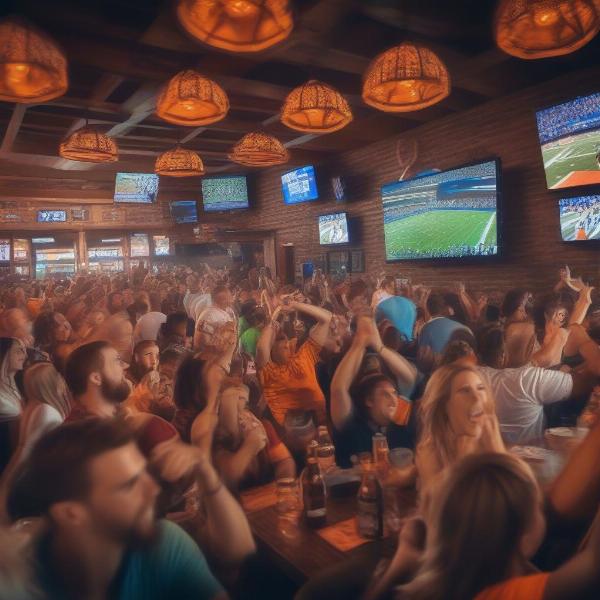 Watching the Tennessee Florida Game at a Sports Bar