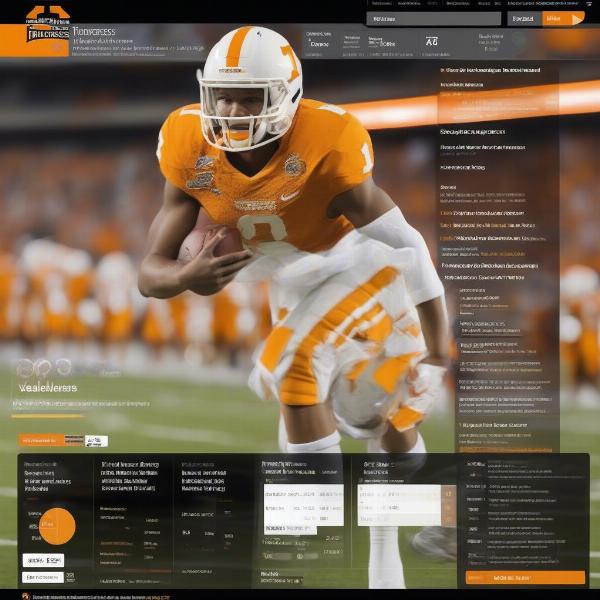 Tennessee Football Game Statistics Website