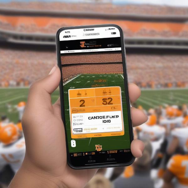 Tennessee Football Score on ESPN App