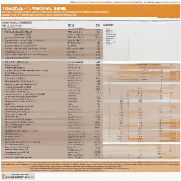 Analyzing Tennessee Volunteers Game Statistics