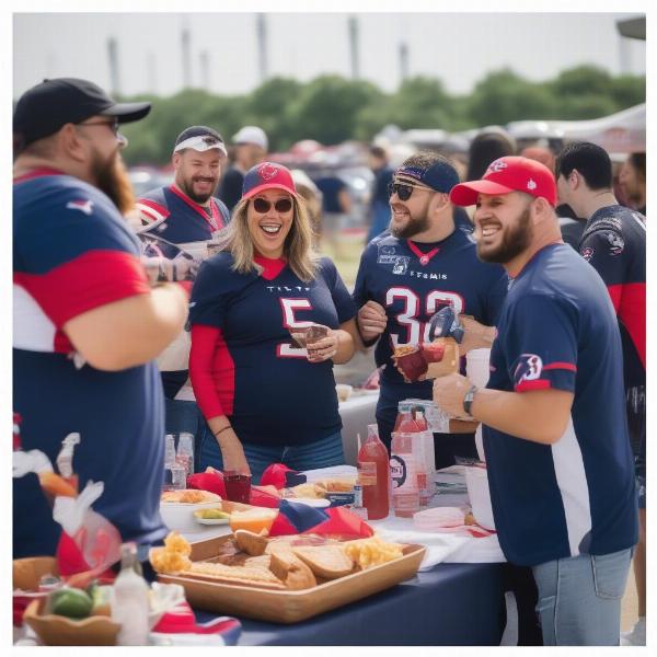 Texans Fans Tailgating Before Game