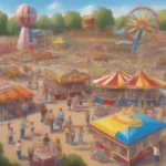 Carnival games at a Texas amusement park