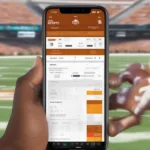 Checking Texas Game Score on Mobile App