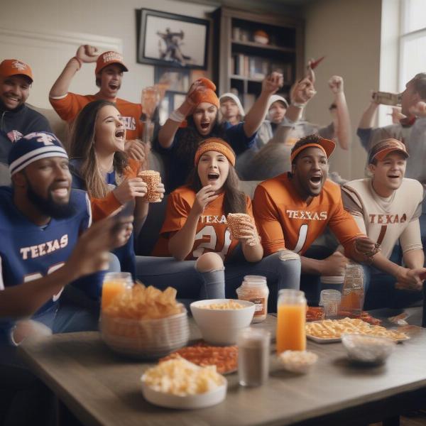Watching Texas High School Football State Championship on TV Broadcast