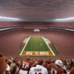 Texas OU Game Kickoff at the Cotton Bowl Stadium