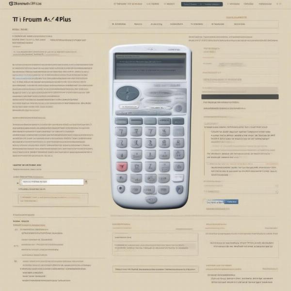 Connecting with other TI-84 Plus users through online forums and communities.