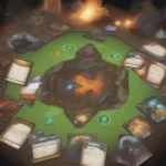 Trading Card Game Core Mechanics Illustration