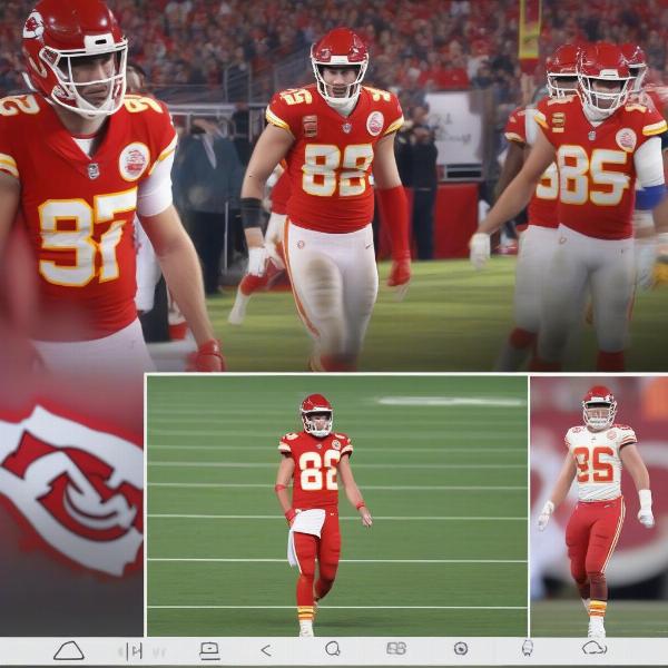Travis Kelce and Taylor Swift at the Chiefs Game