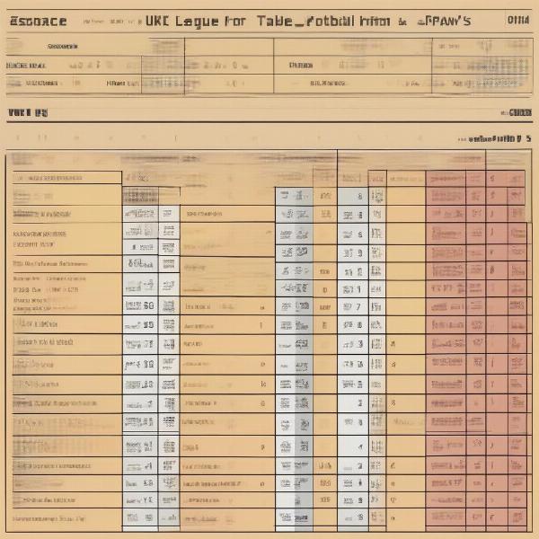 UK Football League Standings and Team Form