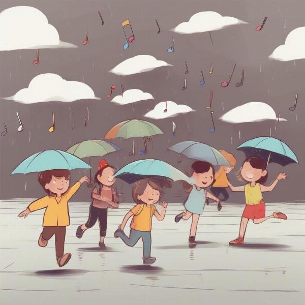 Musical Umbrella Game Variation